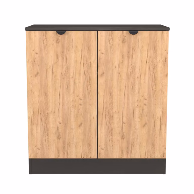 Ready Assembled 2 U Norway 2 Door Cabinet in Dark Grey