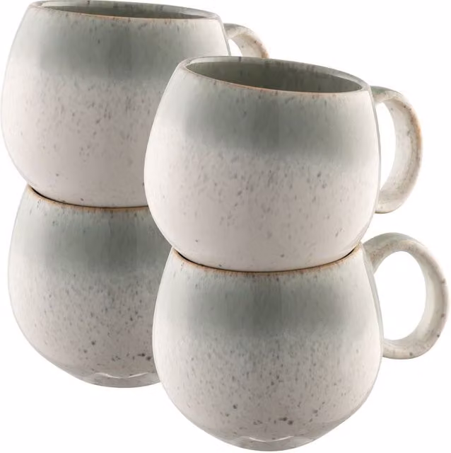 Belleek Living Tivoli Round Stoneware Mug Set of 4 in Multicolour
