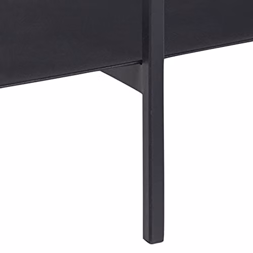 AC Design Furniture Augusta Rectangular Coffee Table with 1 Shelf, Black, W/D/H: 60 x 115 x 40 cm – 4