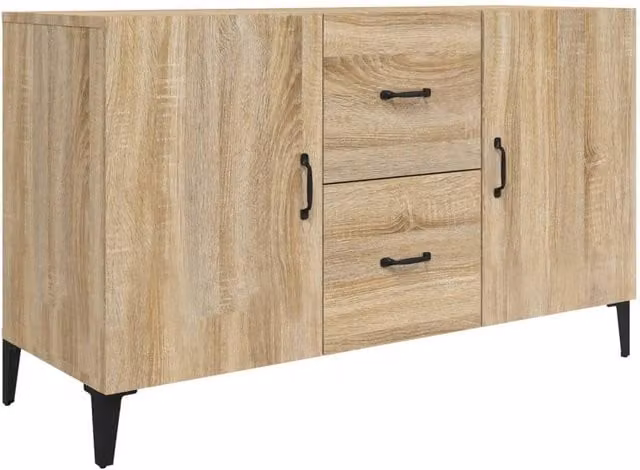Berkfield Home Sonoma Oak Sideboard in Brown, W/D/H: 100 x 36 x 60 cm – 1