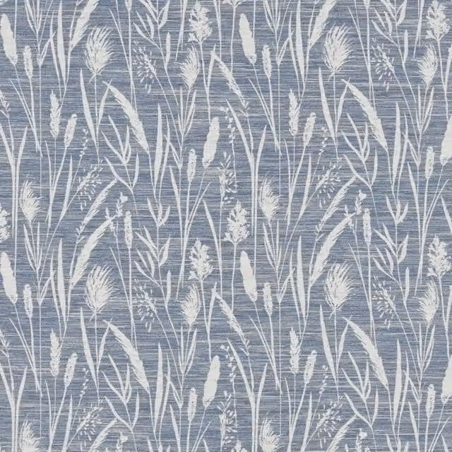 iLiv Sea Grasses Floral Fabric in Cobalt Blue and Multicolour