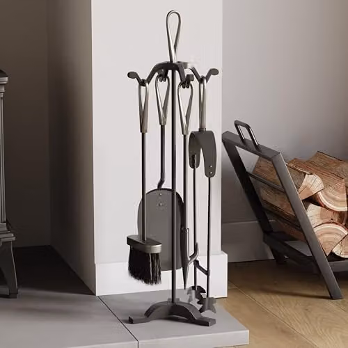 Fire Vida Buxton 5-Piece Companion Set in Black and Nickel – 3