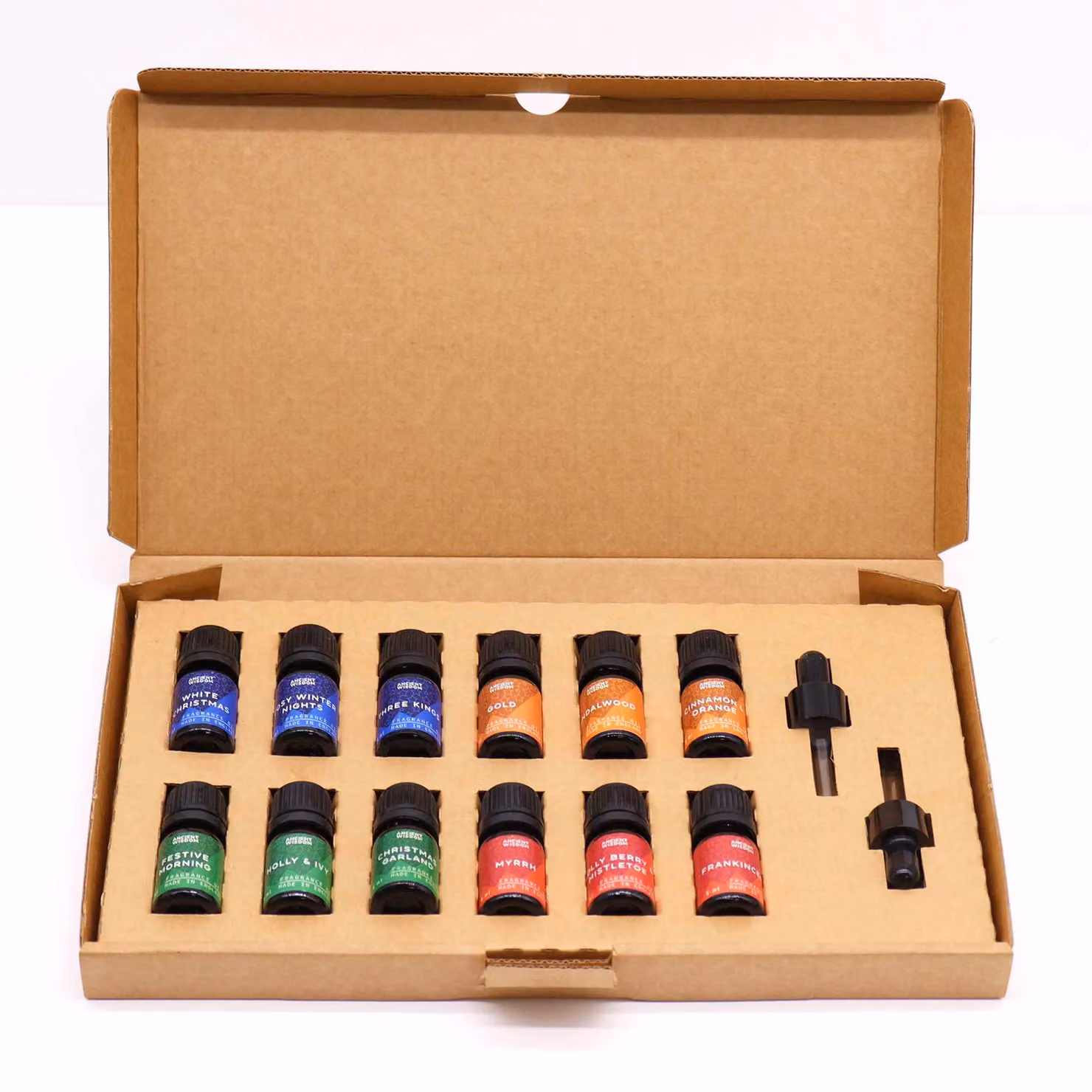 KDMD Holy Scents of Christmas Fragrance Set, Multicolour Unisex Woody, Spicy and Fruity Scents in Glass – 3