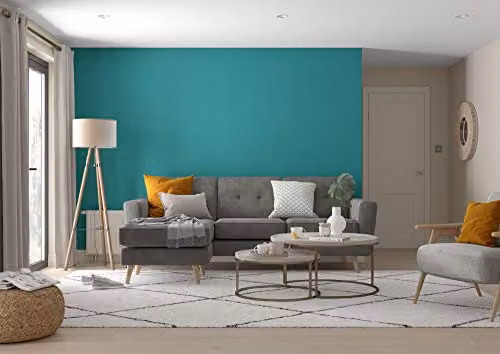 Dulux Simply Refresh Feature Wall Matt Emulsion Paint Tester, Proud Peacock Blue, 30 ml – 3