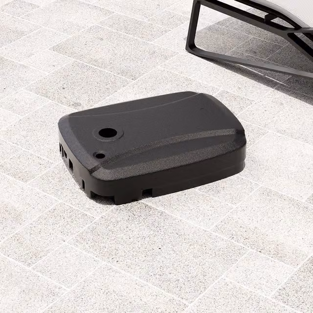 Komore Black Mobile Parasol Base Filled with Water or Sand