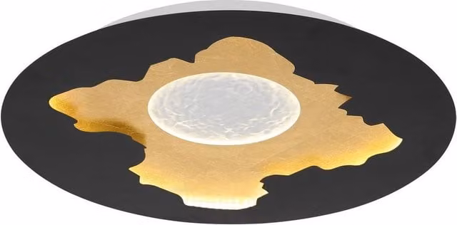 Netlighting Obscura Semi Flush Ceiling Light in Matt Black with LED 4000K Cool White