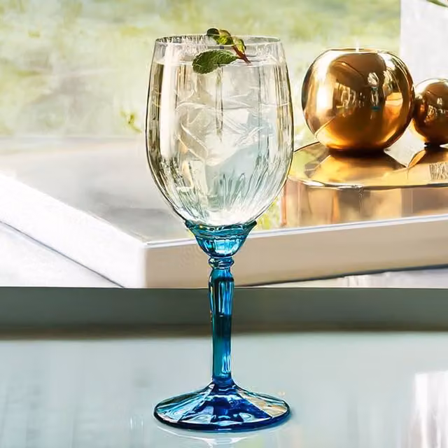 Bormioli Rocco Florian Red Wine Glasses, Blue, 535 ml, Set of 6