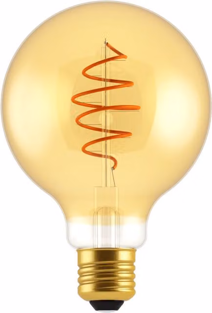 Nordlux Deco Vintage Glass Bulb E27 Gold/Brass 2200K Warm White Dimmable – 1