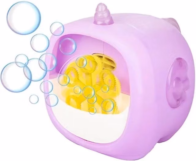 UMKYTOYS Kids Cube Bubble Blower Machine in Multicolour