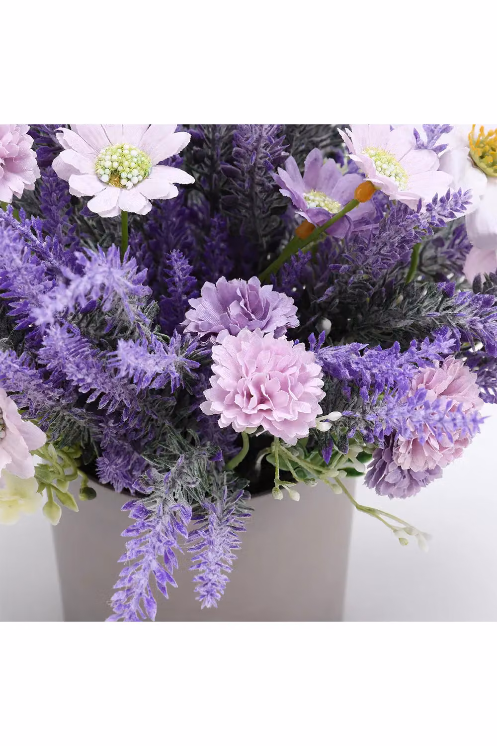 Living and Home Artificial Purple Lavender Potted Tabletop Planter – 2