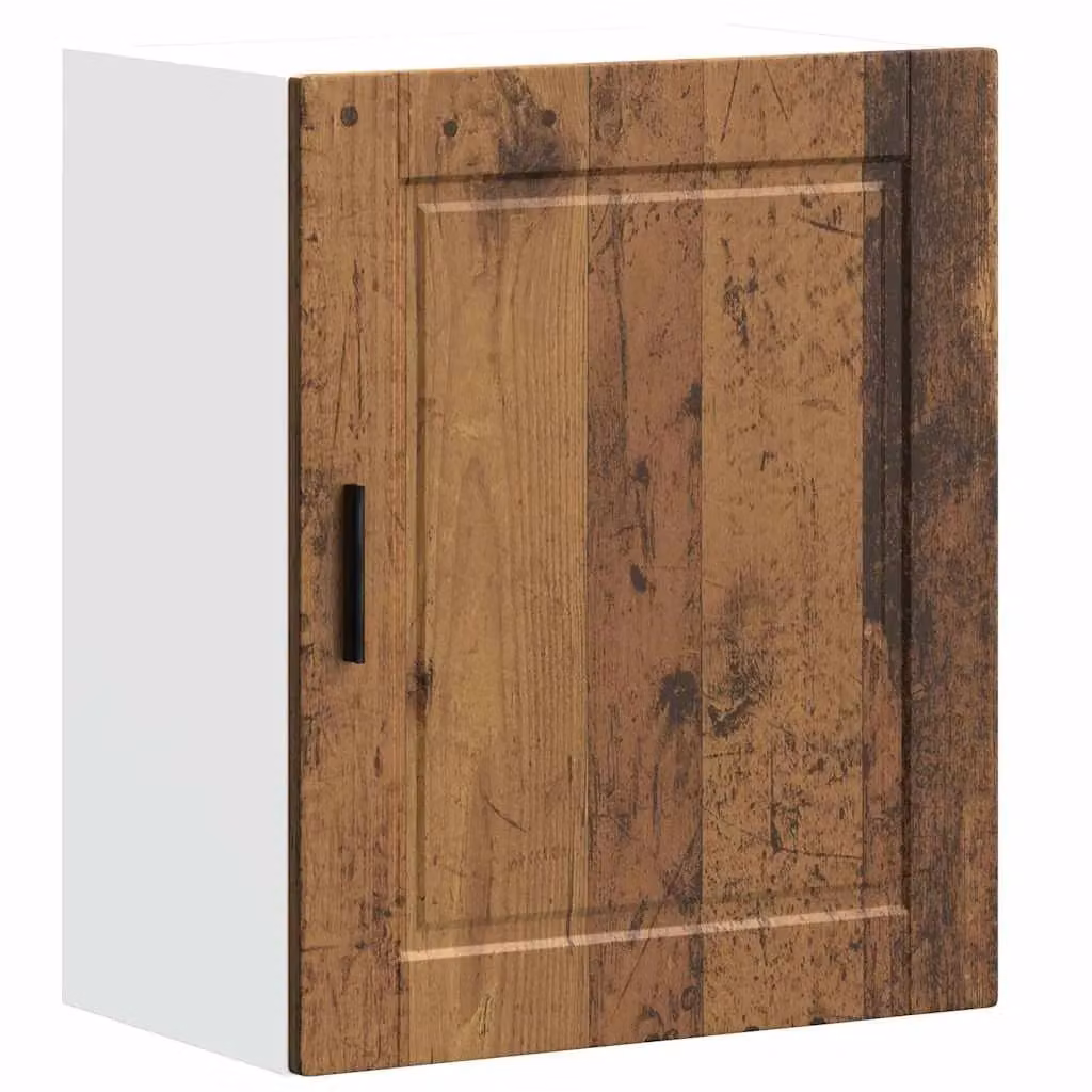 Berkfield Home Porto Kitchen Wall Cabinet in Grey and Brown Engineered Wood – 1