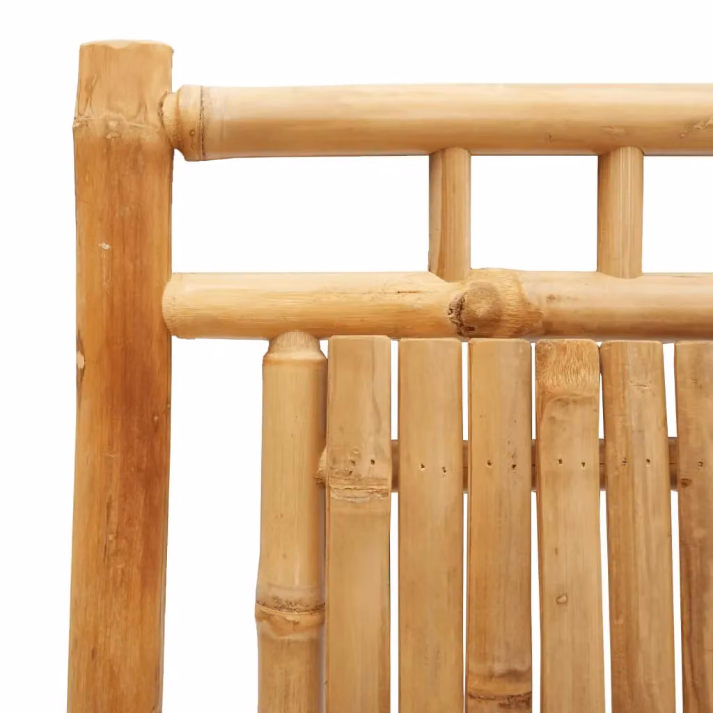 Berkfield Home Set of 2 Brown Bamboo Folding Garden Chairs, W/D/H: 46 x 46 x 99 cm – 3