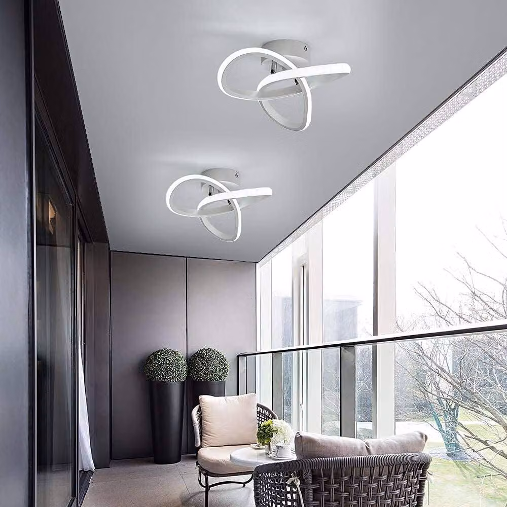 COMELY Modern Clover-Shaped LED Ceiling Light, 22W, White – 3