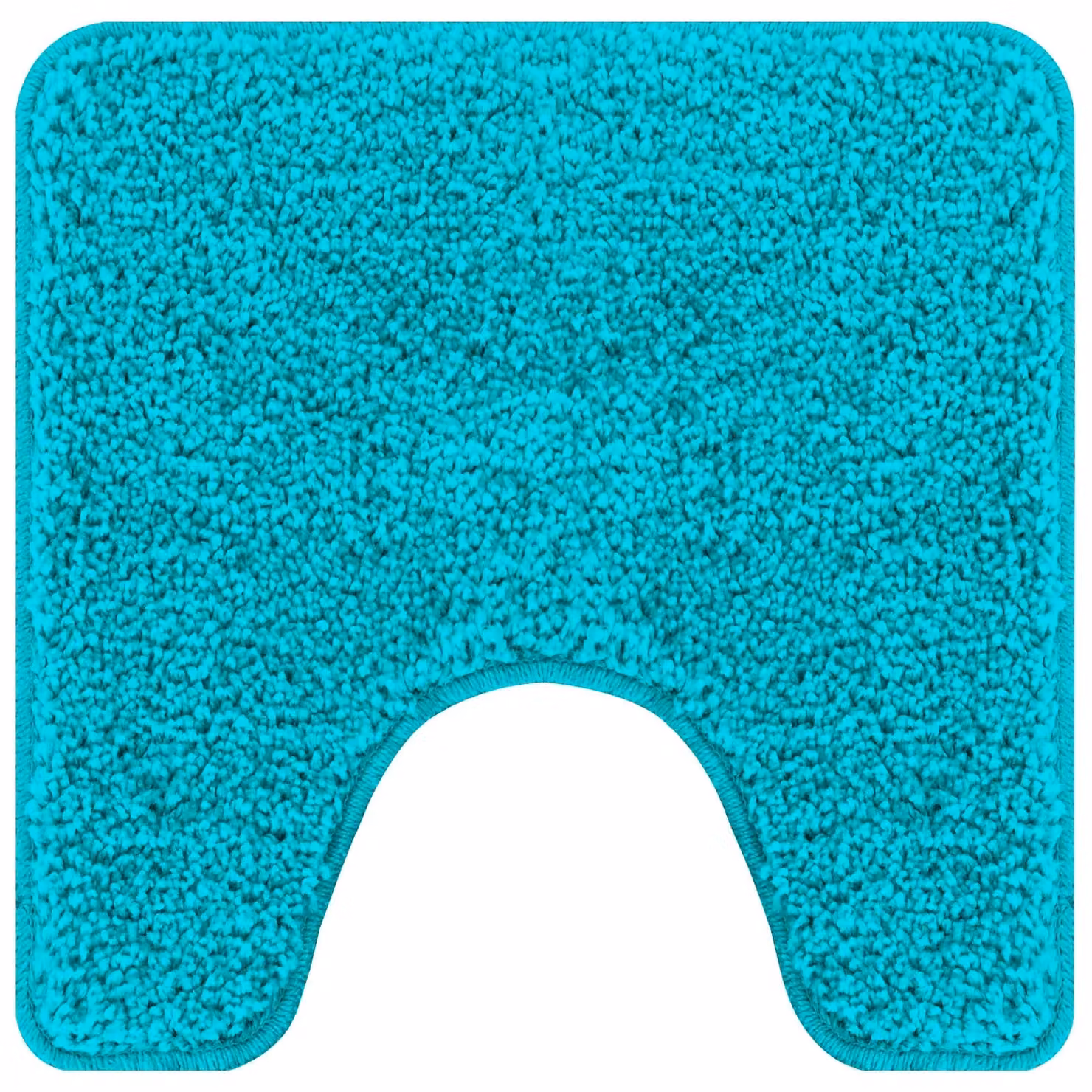 Berkfield Home U-Shaped Non-Slip Bath Mat in Turquoise, W/D: 50 x 50 cm – 1