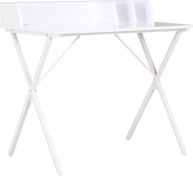 Berkfield Home Modern White Corner Desk W/D/H: 80 x 50 x 84 cm
