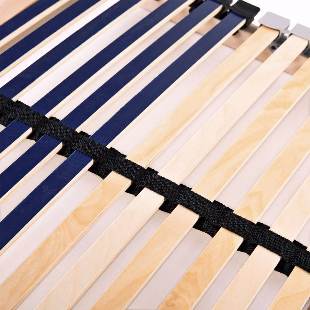 Berkfield Home 7-Zone Slatted Bed Base with 42 Ergonomic Wood Slats, W: 90 cm, L: 200 cm – 4