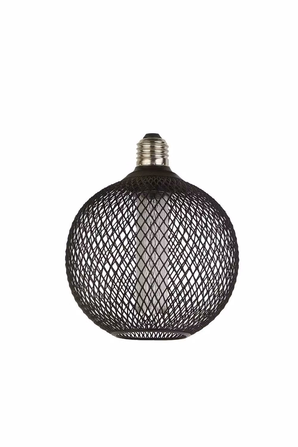 CGC Lighting Decorative Black Mesh Dimmable LED Globe Bulb, 1800K Ultra Warm White, E27 – 2