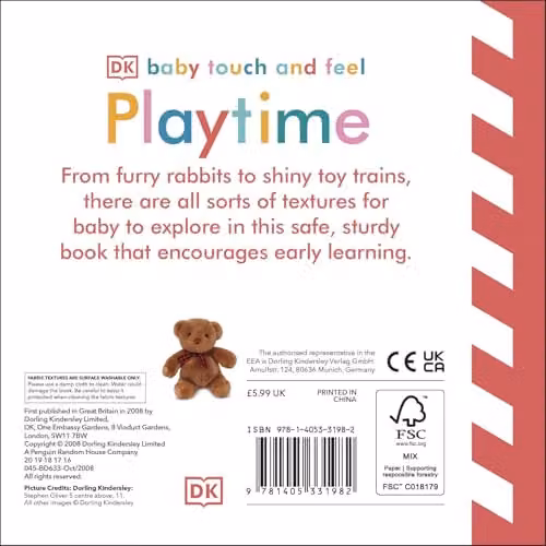 Penguin Baby Touch and Feel Playtime Cardboard Book in Multicolour – 2