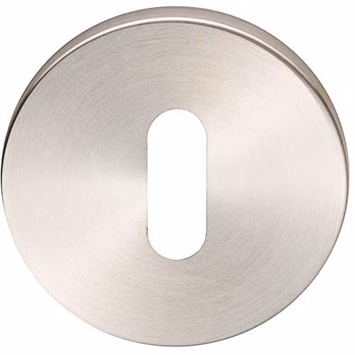 Loops 52mm Standard Lock Profile Open Slim Escutcheon with Concealed Fix in Silver Brushed Stainless Steel