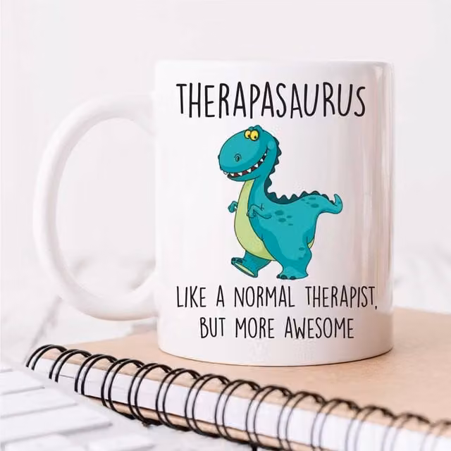 60 Second Makeover Therapasaurus Ceramic Mug in White