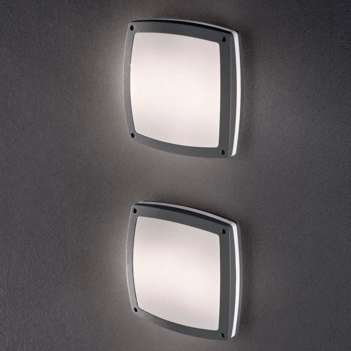 Netlighting Cometa 3 Light Outdoor Wall Light in Anthracite Black, IP54, E14 – 2