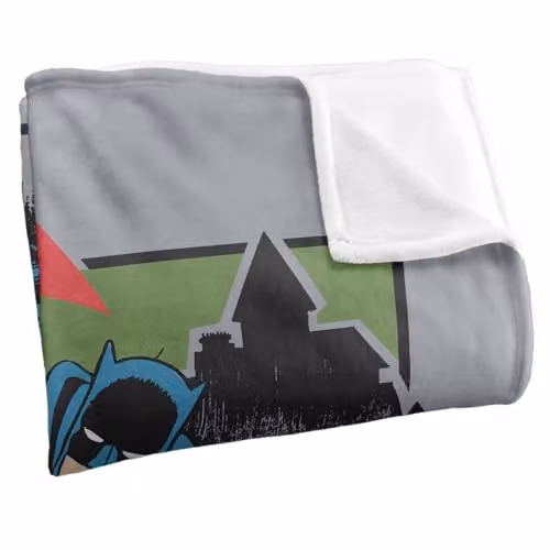 Warner Bros. Batman Robin Kanji Super Soft Fleece Throw Blanket, Multicolour, W x D: 152.4 x 152.4 cm – 2