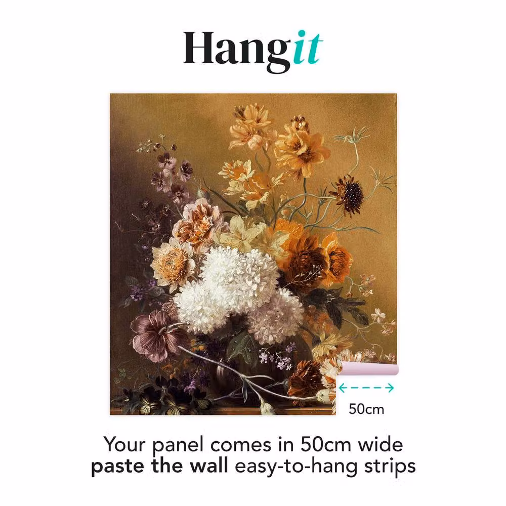 Superfresco Easy Ochre Print To Order Floral Mural in Yellow, W: 300 cm, H: 280 cm – 2