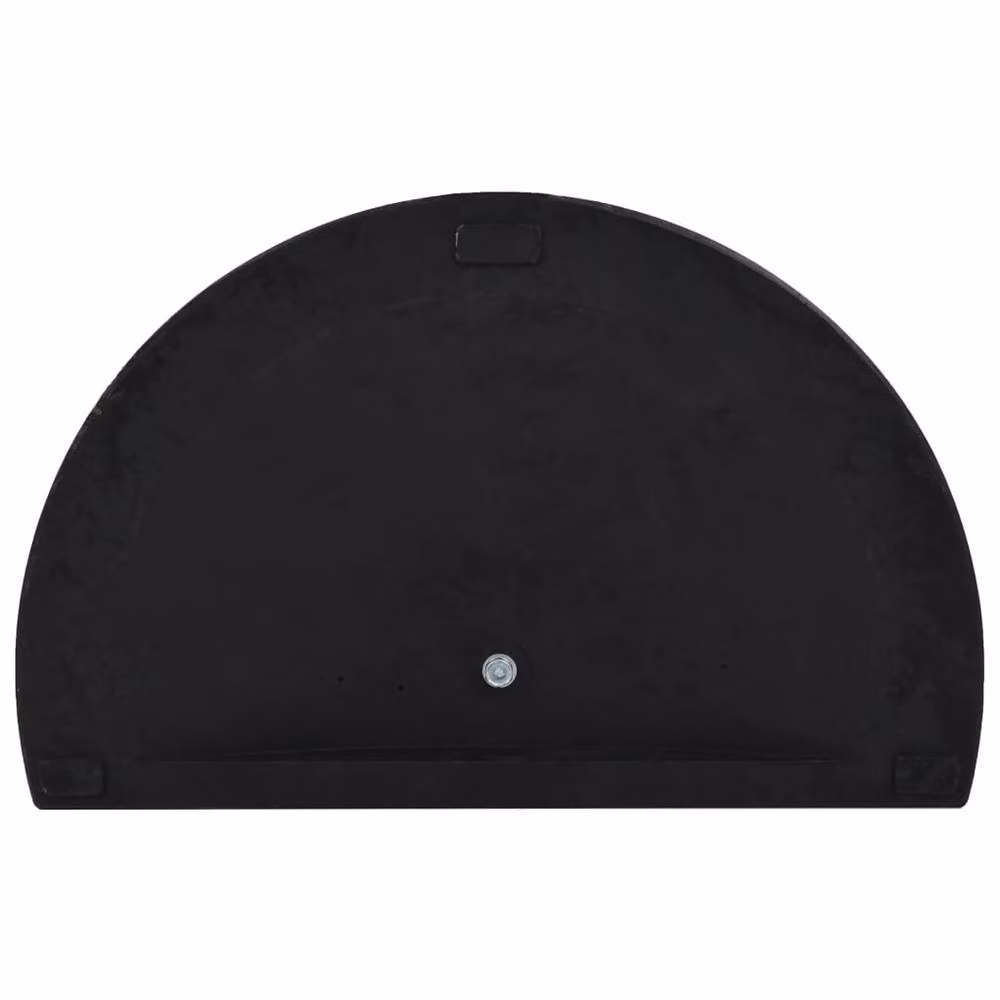 Berkfield Home Half Round Polyresin Parasol Base, Black, 15 kg – 5