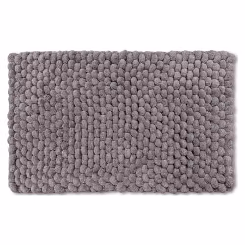 Allure Bath Fashions Bobbi Giant Bobble Bath Mat, Charcoal Grey, W: 50 cm, D: 80 cm – 1
