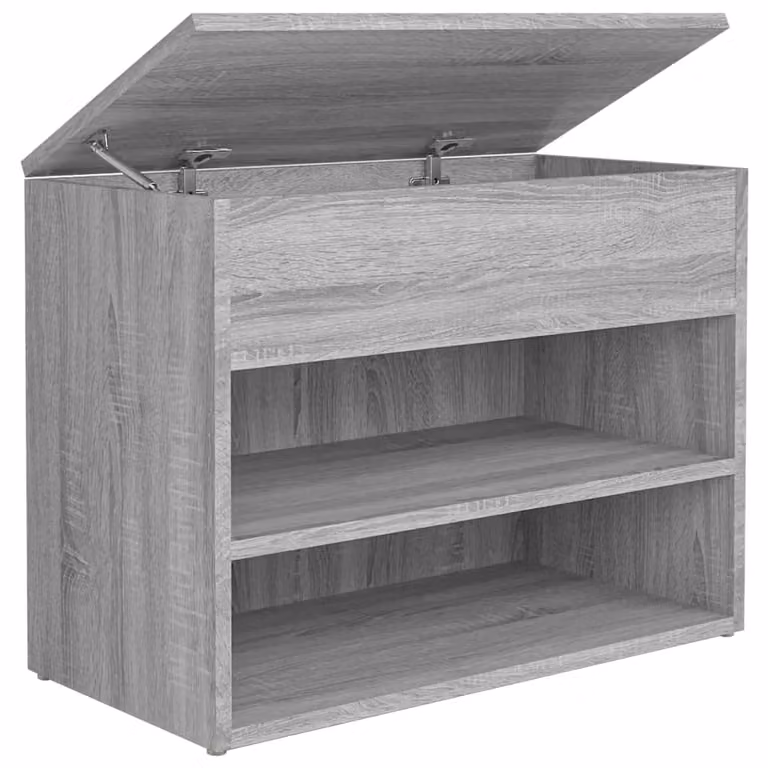 Berkfield Home Grey Sonoma Shoe Bench W/D/H: 60 x 30 x 45 cm