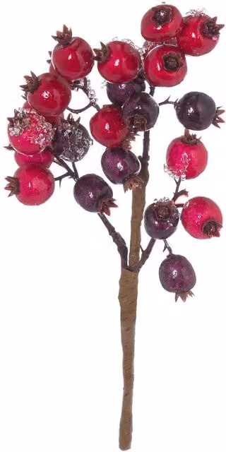 Love Lace Red Berry Christmas Floral Pick