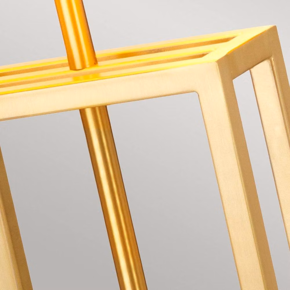 Netlighting Atlas 1 Light Table Lamp in Yellow with Brushed Brass and Marble Base, E27 – 3