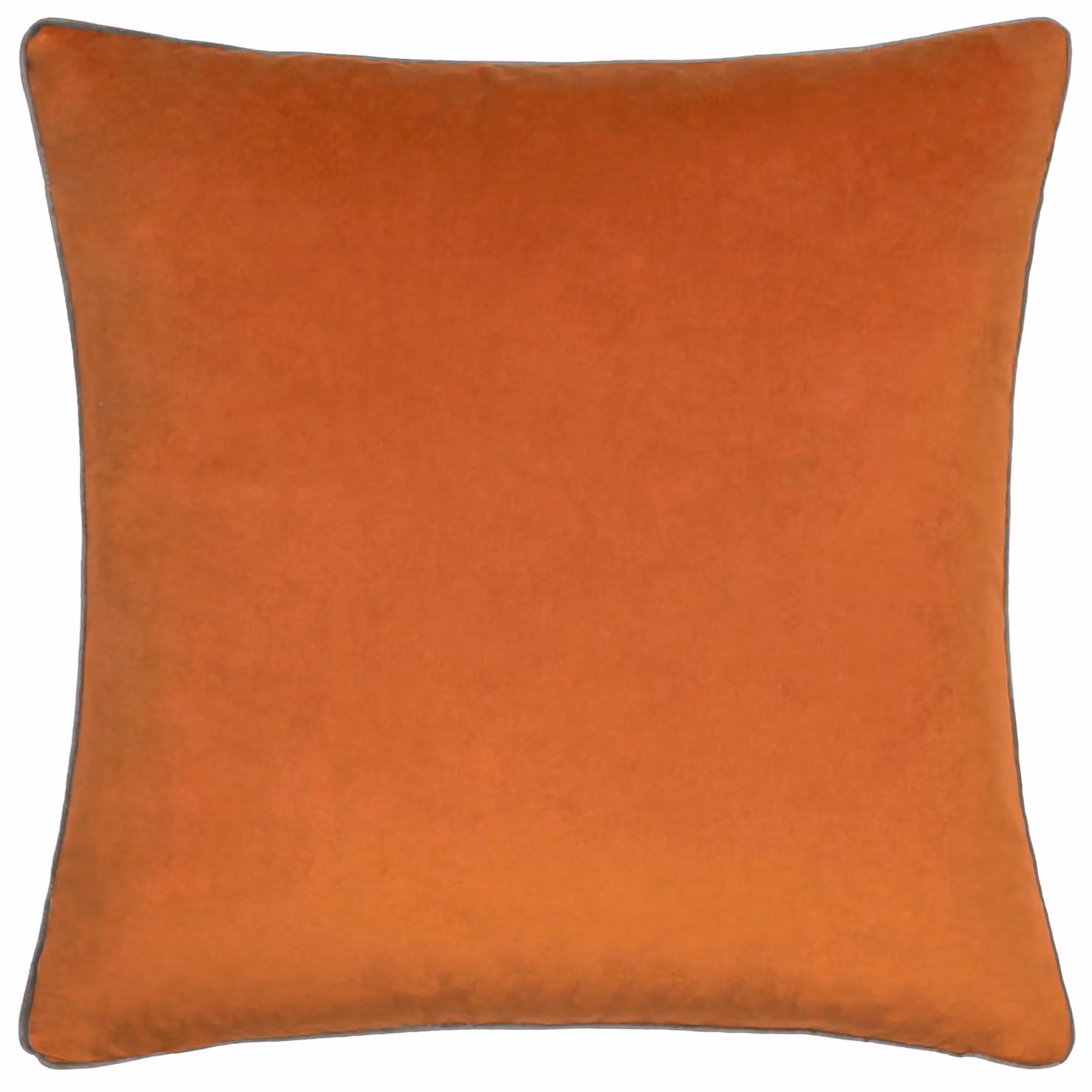 Furn Meridian Velvet Square Cushion in Orange and Brown, W/D/H: 45 x 45 x 45 cm – 2