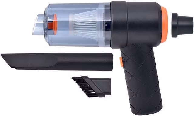 Creative Products Mighty Mini Cordless Portable Vacuum Cleaner and Blower, Black, USB Rechargeable