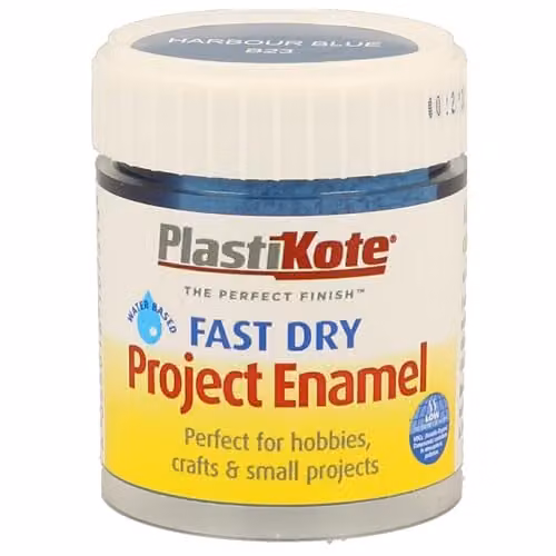 Plasti-Kote Opaque Enamel Paint, Harbour Blue, 59 ml