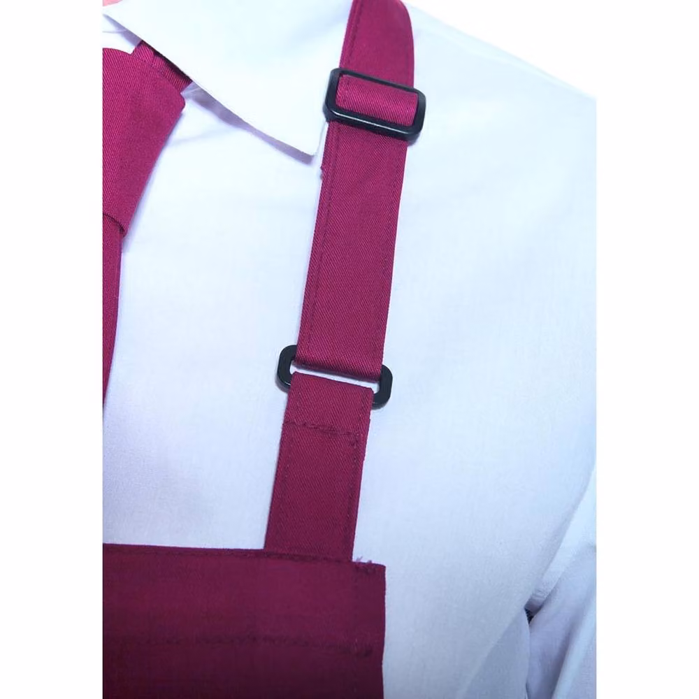 Karlowsky Basic Pocket Bib Apron in Burgundy Red – 2