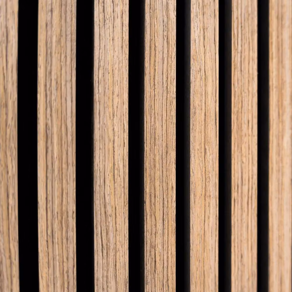 Monstershop Acoustic Slat Wall Panels, Pack of 3, Light Walnut and Terracotta MDF Wood Look – 4