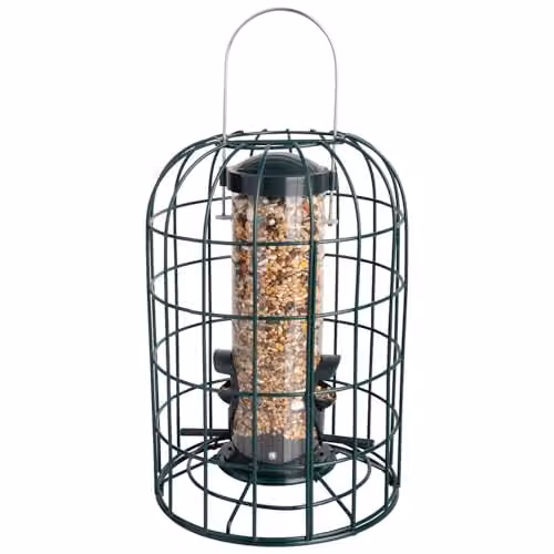 St Helens Home & Garden Heavy Duty Squirrel Resistant Bird Feeder, Green, W/D/H: 27.0 x 17.5 x 17.5 cm