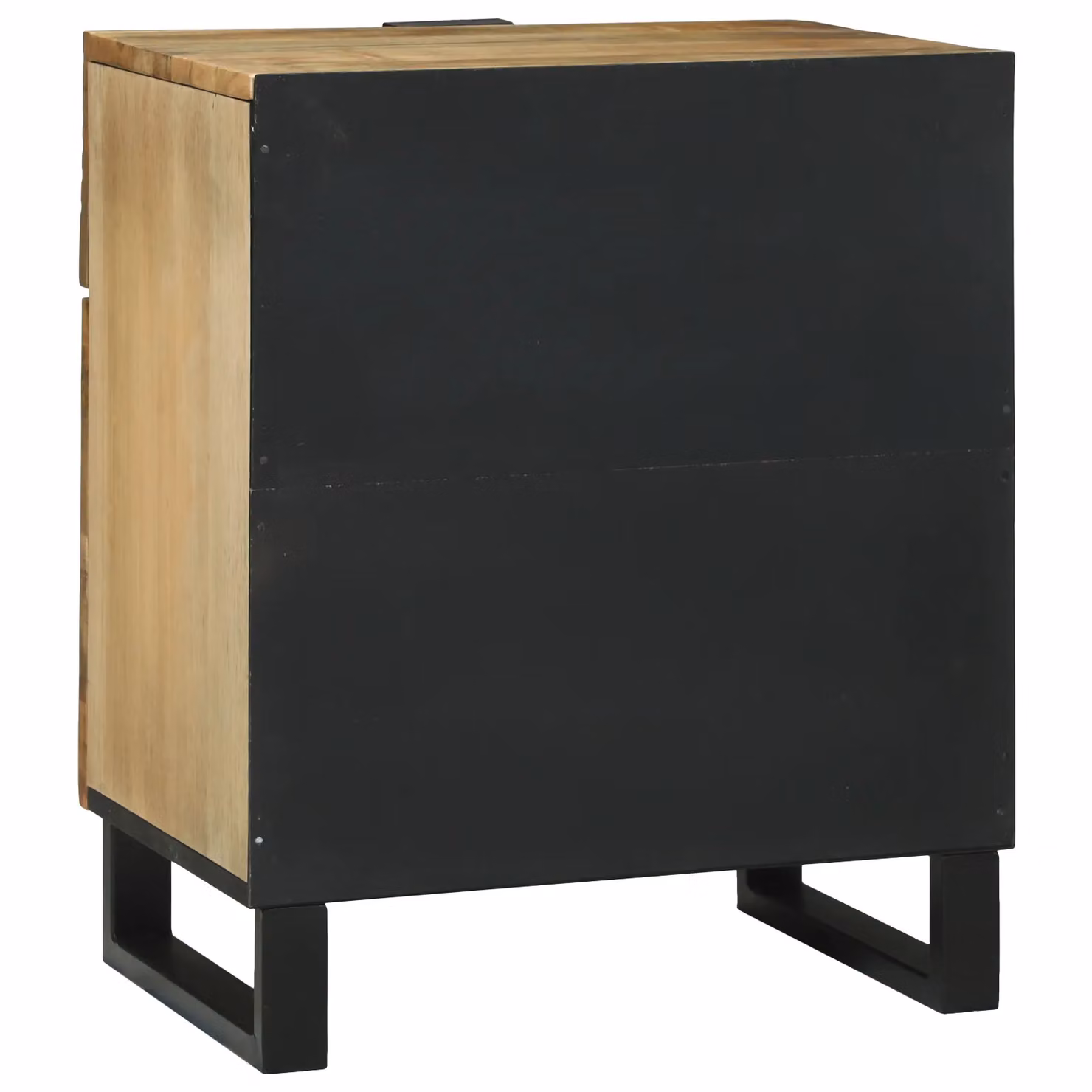 Berkfield Home Solid Mango Wood Bedside Cabinet, Brown, W: 50 cm, D: 33 cm, H: 60 cm – 4