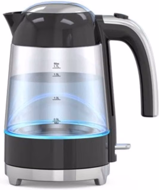 Swan Solace 1.7 l Glass Kettle - Black