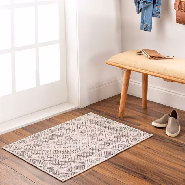 Livabliss Freud Modern High Pile Rectangular Rug in Black, Brown and Grey, W: 160 cm, L: 220 cm – 1