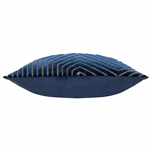 Paoletti Evoke Square Velvet Cushion in Blue, W/D/H: 45 x 45 x 45 cm – 2