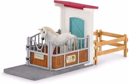 Schleich Horse Club 21-Piece Multicolour Horse Stall Extension Farm Playset – 2