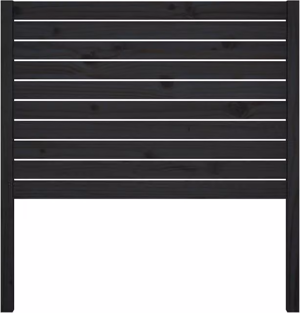Berkfield Home Beautiful Bed Headboard in Black Solid Pine, W/D/H: 96 x 4 x 100 cm – 1