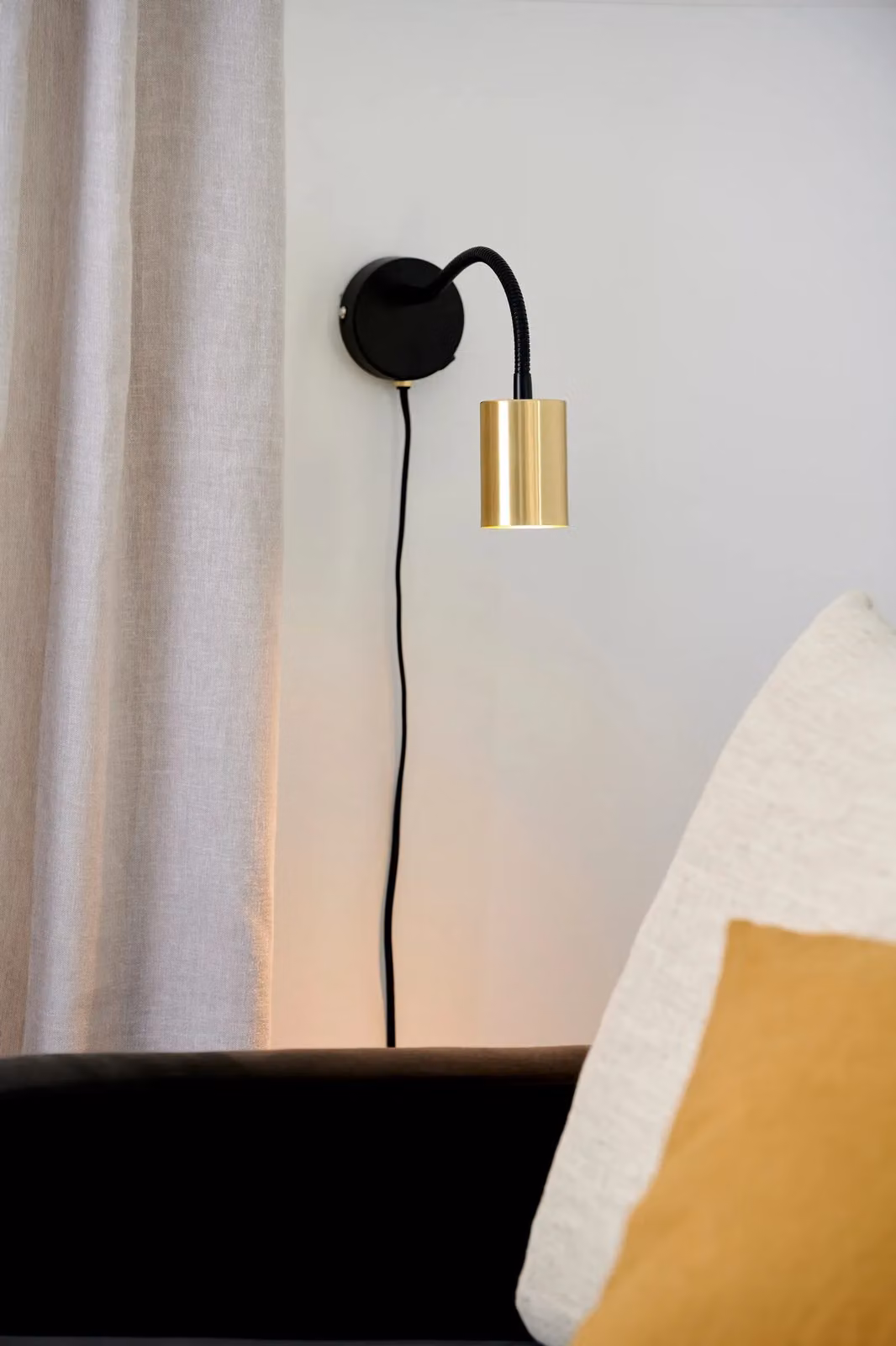 Nordlux Explore Adjustable Modern Wall Light in Gold Brass Metal with GU10 Mains Connection – 3