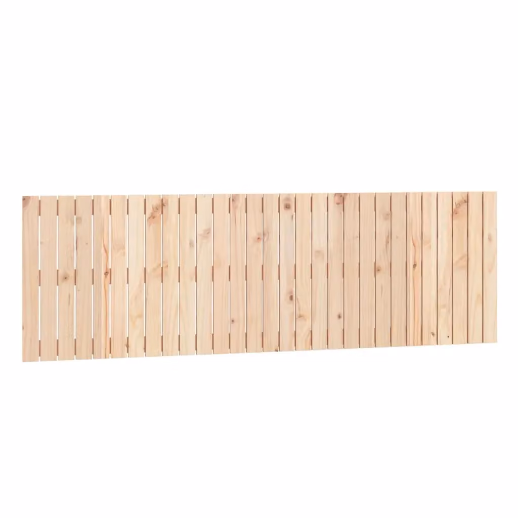 Berkfield Home Rustic Solid Wood Pine Wall Mount Headboard in Brown, W/D/H: 185 x 3 x 60 cm – 2
