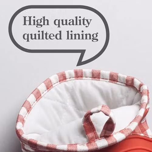 Zeal Red Gingham Silicone Mini Oven Glove, W/D/H: 17.5 x 13.5 x 2.5 cm – 5