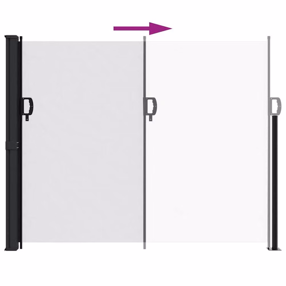 Berkfield Home Retractable White Side Awning, W/H: 300 x 160 cm – 2