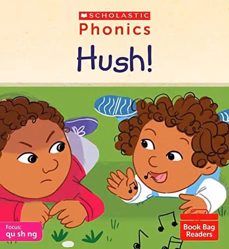 Scholastic Phonics Hush! Set 4 Decodable Phonic Reader for Ages 4-6 Phase 2 Multicolour Paper Book – 1