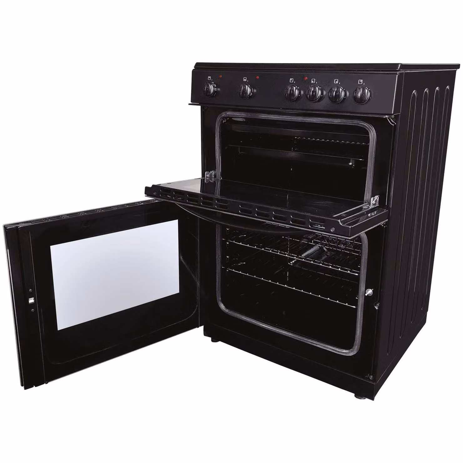 Statesman Fan Assisted Double Oven Electric Cooker in Black – 2